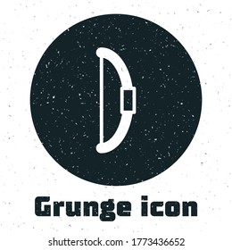 Grunge Bow icon isolated on white background. Monochrome vintage drawing. Vector