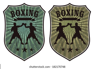 grunge boxing shields
