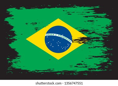 Grunge Brazil Flag