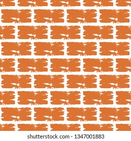 Grunge brick wall seamless pattern background.