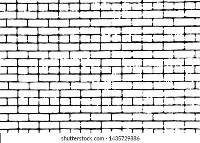 Grunge brick wall texture. Overlay template to quickly create a grunge effect. Vector EPS10 illustration
