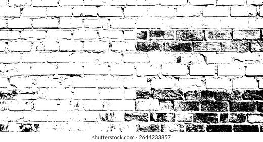 Grunge Brick Wall Texture with Paint Peeling