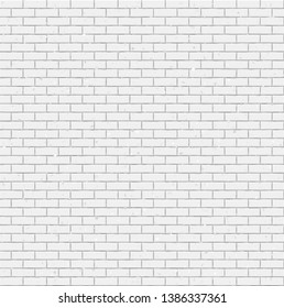 Grunge brick wall texture seamless geometric pattern of bricks
