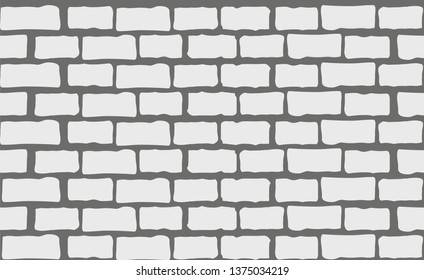 Grunge brick wall vector trace background