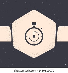 Grunge Briefcase icon isolated on grey background. Business case sign. Business portfolio. Monochrome vintage drawing. Vector Illustration
