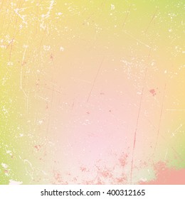Grunge Bright Color Paint Dirty Scratchy Background For Your Design. EPS10 vector.