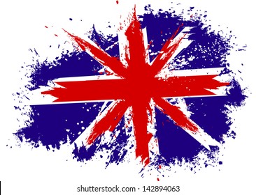 Grunge British falg