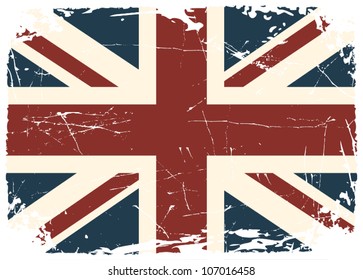 Grunge British flag.