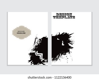 Grunge brochure design