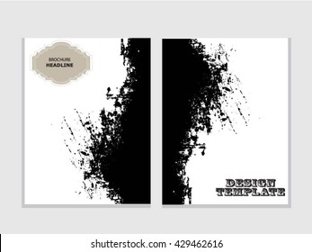 Grunge brochure design