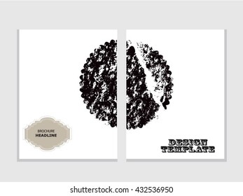 Grunge brochure design