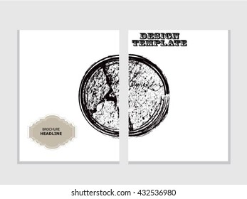 Grunge brochure design