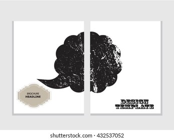 Grunge brochure design