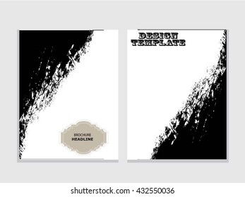 Grunge brochure design