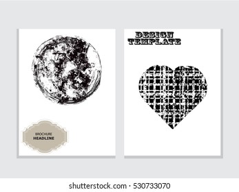 Grunge brochure design
