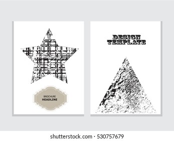 Grunge brochure design
