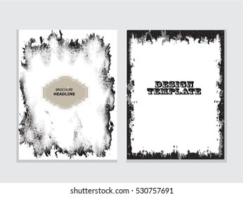 Grunge brochure design