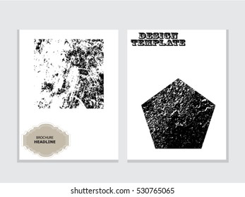 Grunge brochure design
