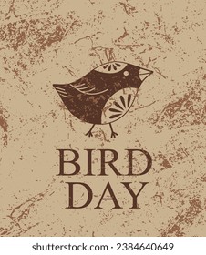 grunge brown texture dird day banner
