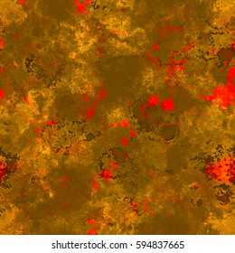 Grunge brown texture with red spots. Abstract background for fabric, wrapping paper, home decor.