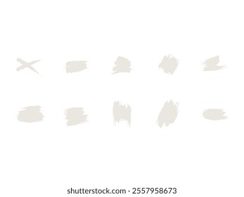 Grunge Brush Design Element Set