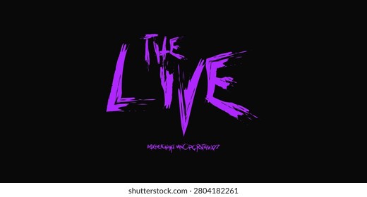 Grunge Brush Font Logo Грубый Граффити Алфавит Рукописная Царапина Буква Набор Ручной Типографии, Творческий Типографский Дизайн Для Заголовка Панка, Заголовок Плаката Эмо Рок Музыка. Векторный Шрифт