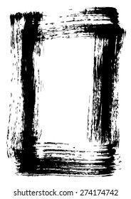 Grunge brush frame