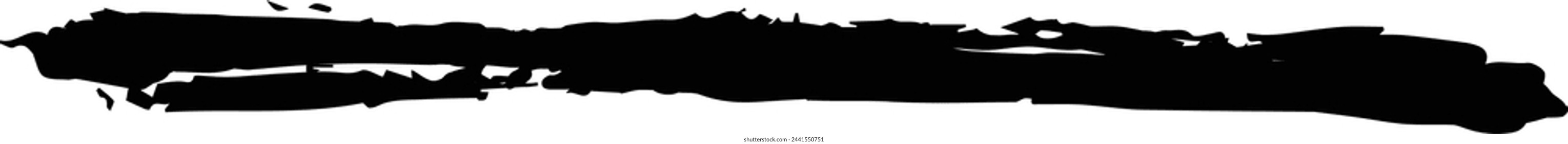 Grunge brush line element icon hand drawn stroke for creative design and illustration