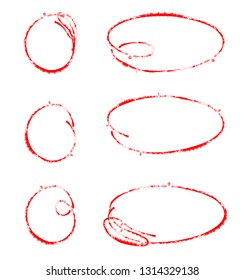 Grunge brush lines .Post Stamps Collection. Circles and ovals highlight marker . Banners, Insignias , Logos, Icons, Labels and Badges Set . vector distress textures.blank shapes.retro frames.
