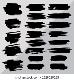 grunge brush lines vector banner