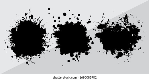 grunge brush lines vector banner