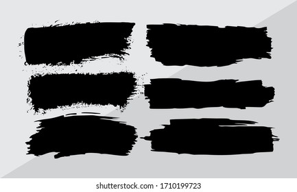 grunge brush lines vector banner