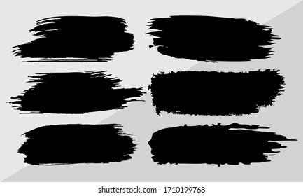 banner vectorial de líneas de brocha gruesa
