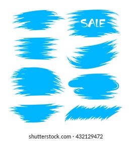 grunge brush for marking text, promotion text