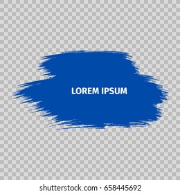 Grunge brush on a transparent background.