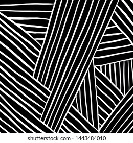 Grunge brush pattern. Texture. White and black vector.