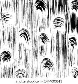 Grunge brush pattern. Texture. White and black vector.