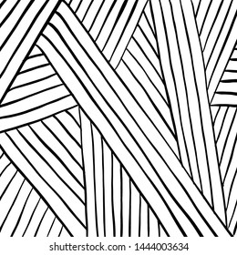 Grunge brush pattern. Texture. White and black vector.