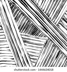 Grunge brush pattern. Texture. White and black vector.
