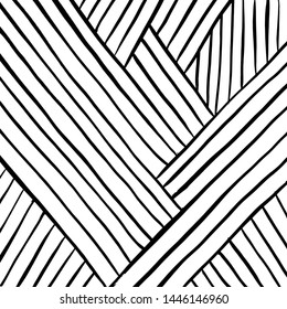Grunge brush pattern. Texture. White and black vector.
