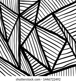 Grunge brush pattern. Texture. White and black vector.
