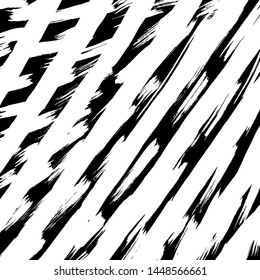 Grunge brush pattern. Texture. White and black vector.