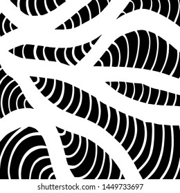 Grunge brush pattern. Texture. White and black vector.