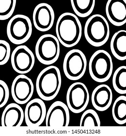 Grunge brush pattern. Texture. White and black vector.