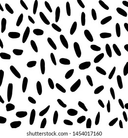 Grunge brush pattern. Texture. White and black vector.