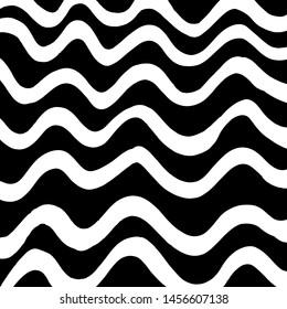 Grunge brush pattern. Texture. White and black vector.