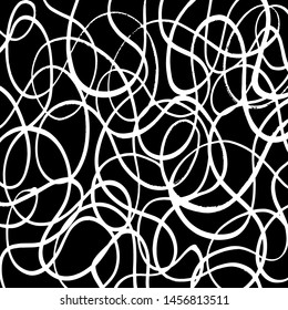 Grunge brush pattern. Texture. White and black vector.