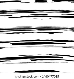 Grunge brush pattern. Texture. White and black vector.