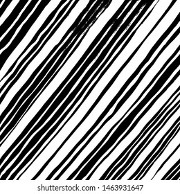 Grunge brush pattern. Texture. White and black vector.