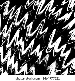 Grunge brush pattern. Texture. White and black vector.
